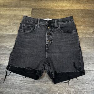 Everlane High Rise Skinny Authentic Stretch Shorts Women’s Washed Black 29